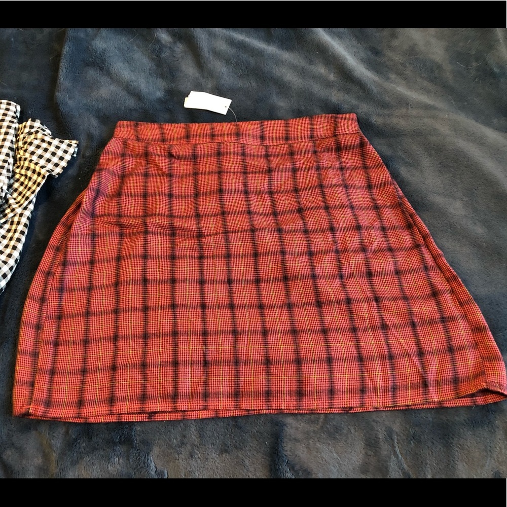 AE plaid skirt